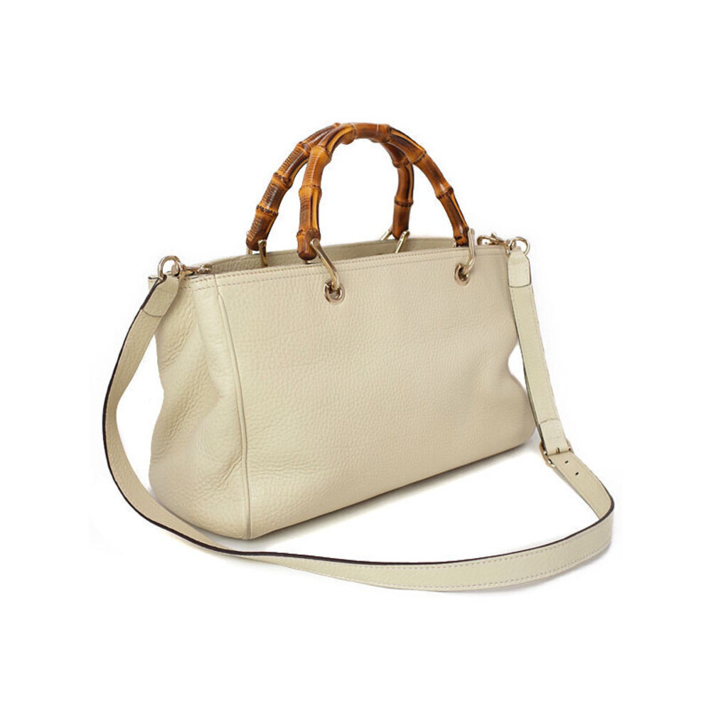 Gucci Bamboo Shopper 2way Tote Leather Bag